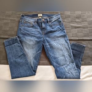 J Crew 8" toothpick jeans
